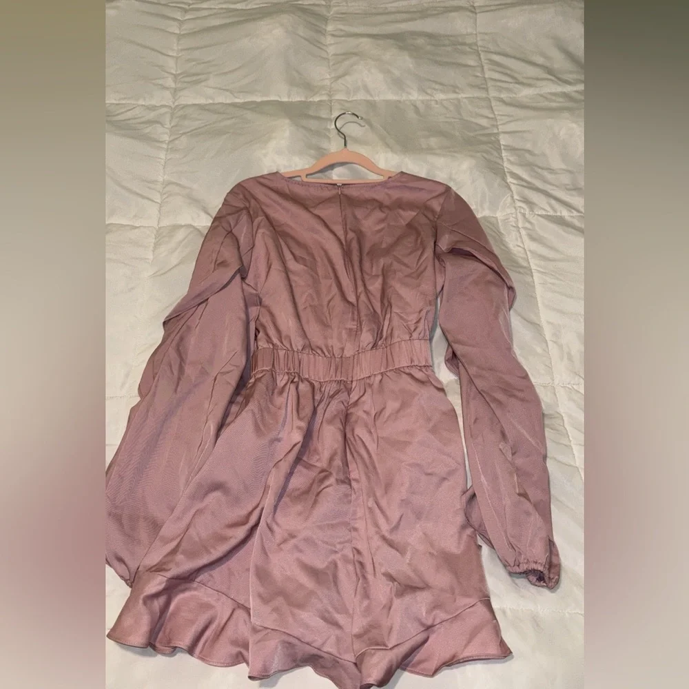 Pink Ruffled Mini Romper - Picture 5 of 7